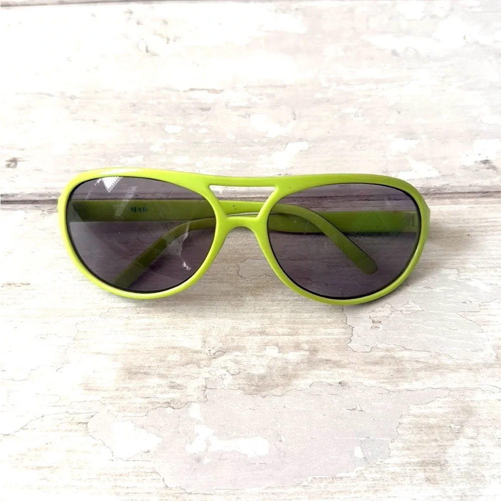 Zara Kids Sunglasses Lime Green Black Polarized UV Protection Glasses